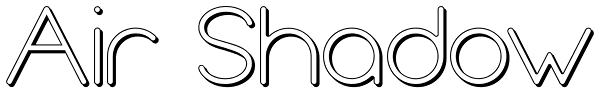 Air Shadow Font