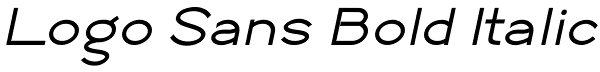 Logo Sans Bold Italic Font