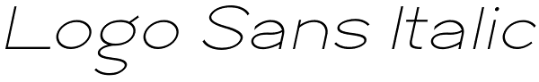 Logo Sans Italic Font