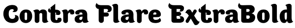 Contra Flare ExtraBold Font