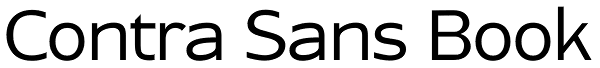 Contra Sans Book Font