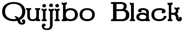 Quijibo Black Font