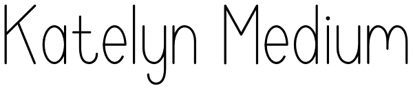 Katelyn Medium Font