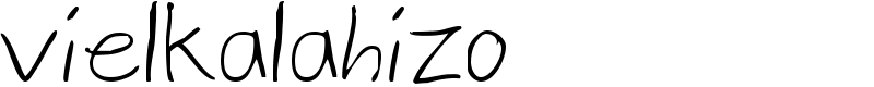 vielkalahizo Font