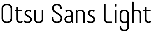 Otsu Sans Light Font