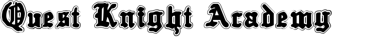 Quest Knight Academy Font