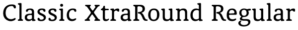 Classic XtraRound Regular Font