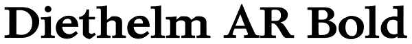 Diethelm AR Bold Font