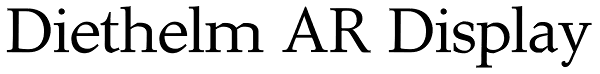 Diethelm AR Display Font