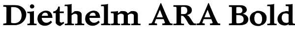 Diethelm ARA Bold Font