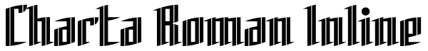 Charta Roman Inline Font