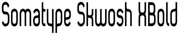 Somatype Skwosh XBold Font