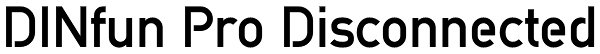 DINfun Pro Disconnected Font