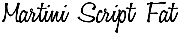 Martini Script Fat Font