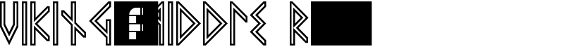 VIKING, MIDDLE Runes Font