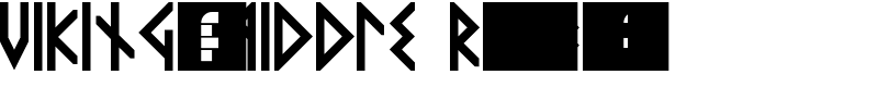 VIKING, MIDDLE Runes Bold Font