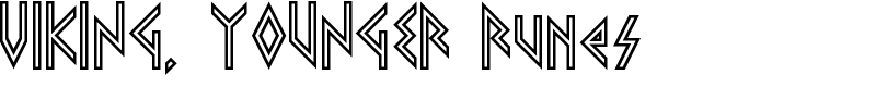 VIKING, YOUNGER Runes Font