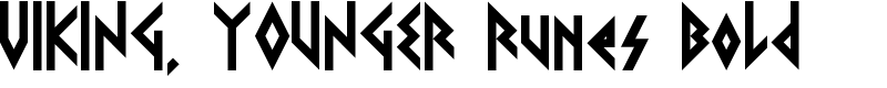 VIKING, YOUNGER Runes Bold Font