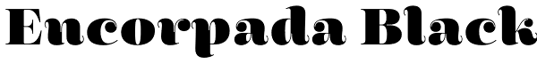 Encorpada Black Font