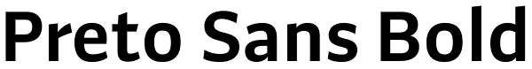 Preto Sans Bold Font