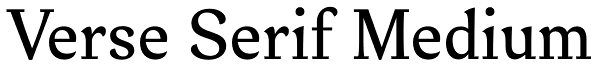 Verse Serif Medium Font
