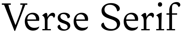 Verse Serif Font