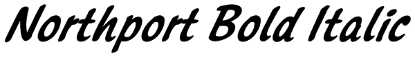 Northport Bold Italic Font