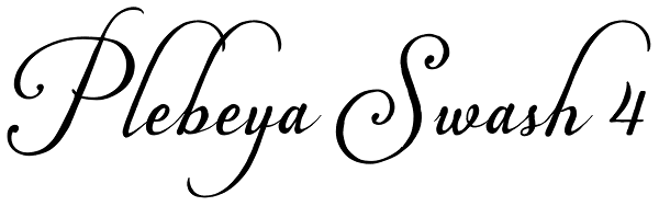 Plebeya Swash 4 Font