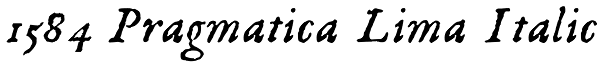 1584 Pragmatica Lima Italic Font