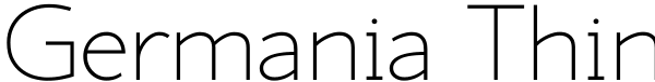 Germania Thin Font