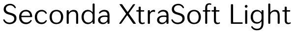 Seconda XtraSoft Light Font