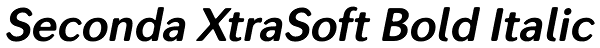 Seconda XtraSoft Bold Italic Font