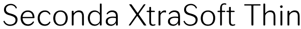 Seconda XtraSoft Thin Font