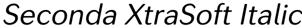 Seconda XtraSoft Italic Font