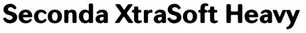 Seconda XtraSoft Heavy Font