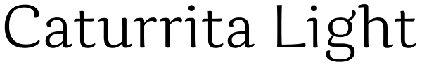 Caturrita Light Font