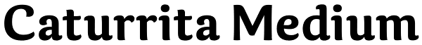 Caturrita Medium Font