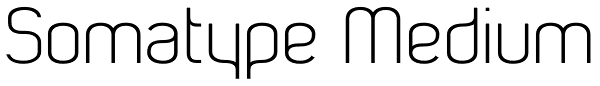 Somatype Medium Font