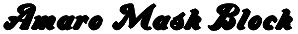 Amaro Mask Block Font