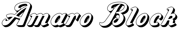 Amaro Block Font