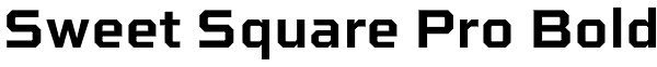 Sweet Square Pro Bold Font