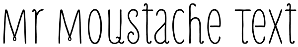 Mr Moustache Text Font