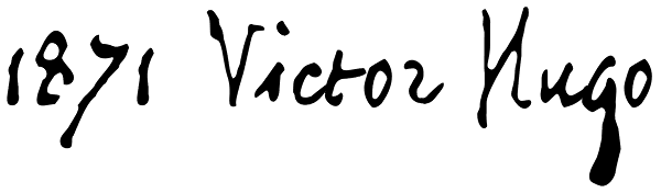 1871 Victor Hugo Font