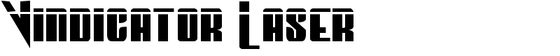 Vindicator Laser Font