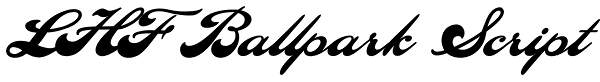 LHF Ballpark Script Font