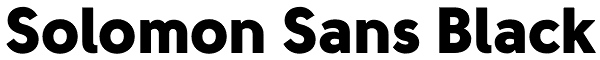 Solomon Sans Black Font