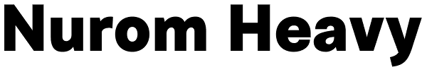 Nurom Heavy Font