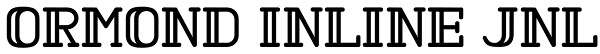 Ormond Inline JNL Font