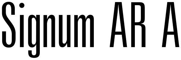 Signum AR A Font