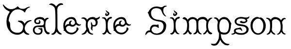 Galerie Simpson Font